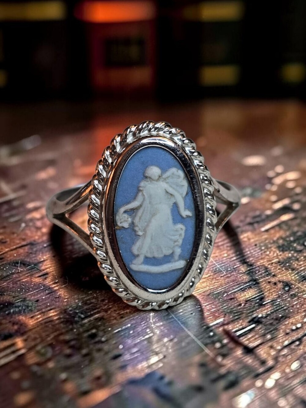 Wedgwood Vintage Cameo Ring 925 - Stamped